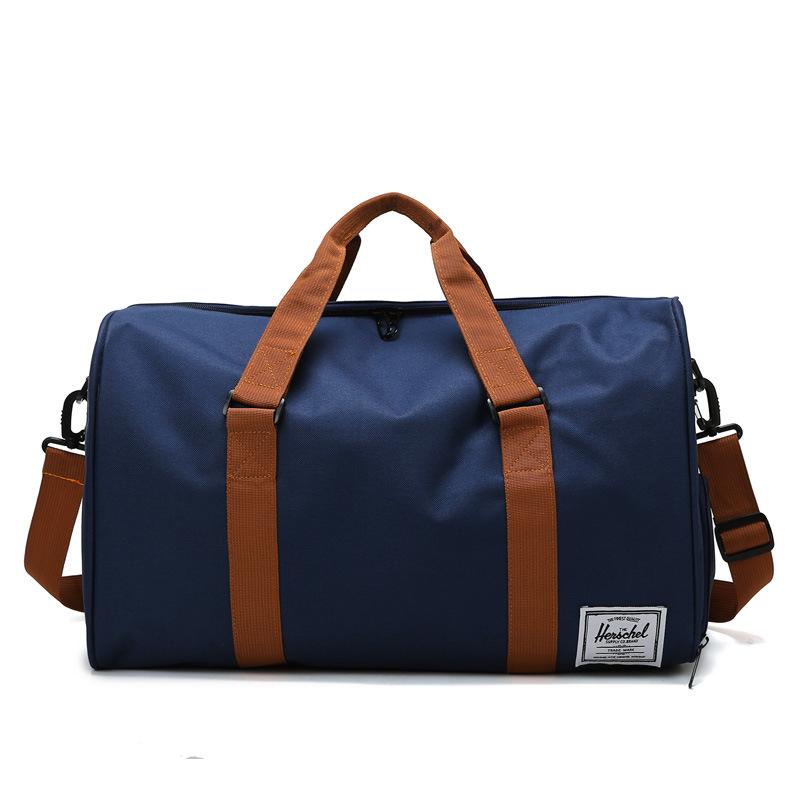 The new Korean version of the portable travel bag is a simple multi-functional duffel bag, dry and wet separation sports fitness bag.