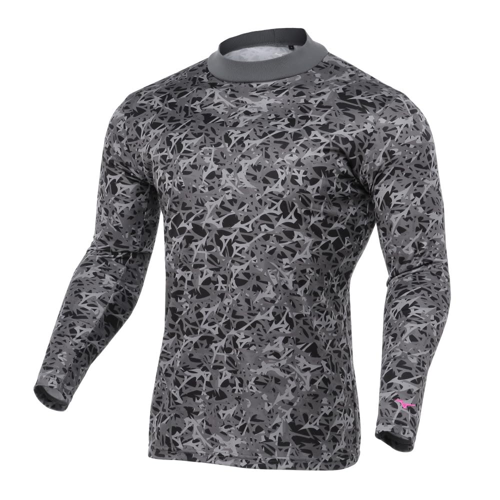 Mizuno Bionext Golf Ribbed Mock Fleece Dynamotion E2MJB503 Innerwear, Men's Black, Neck, Lining, All-Over Print, Warm, Fit,