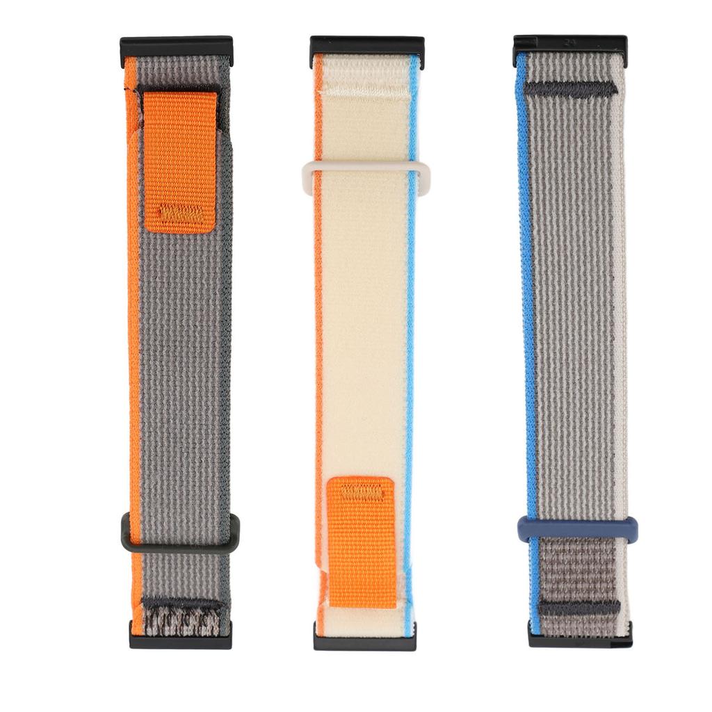 Sportovní nylonový řemínek na hodinky se suchým zipem 24 mm Elastický Prodyšný Nastavitelný Náhradní Watc