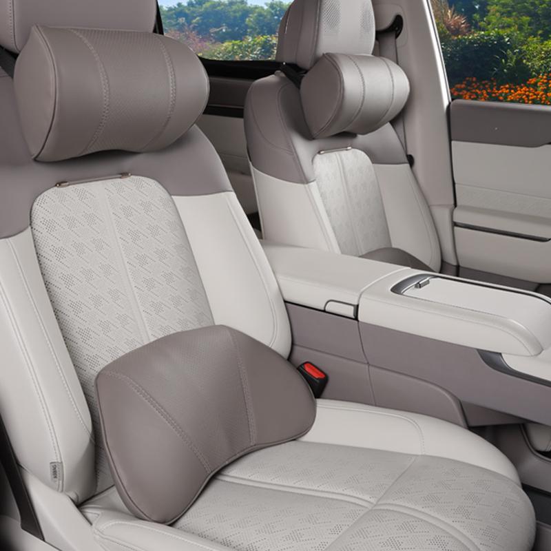 For ZEEKR 7X 2025+ Car Headrest Memory Foam Waist Pillow Lumbar Support Comfortable Soft Interior Upgrade Auto Parts