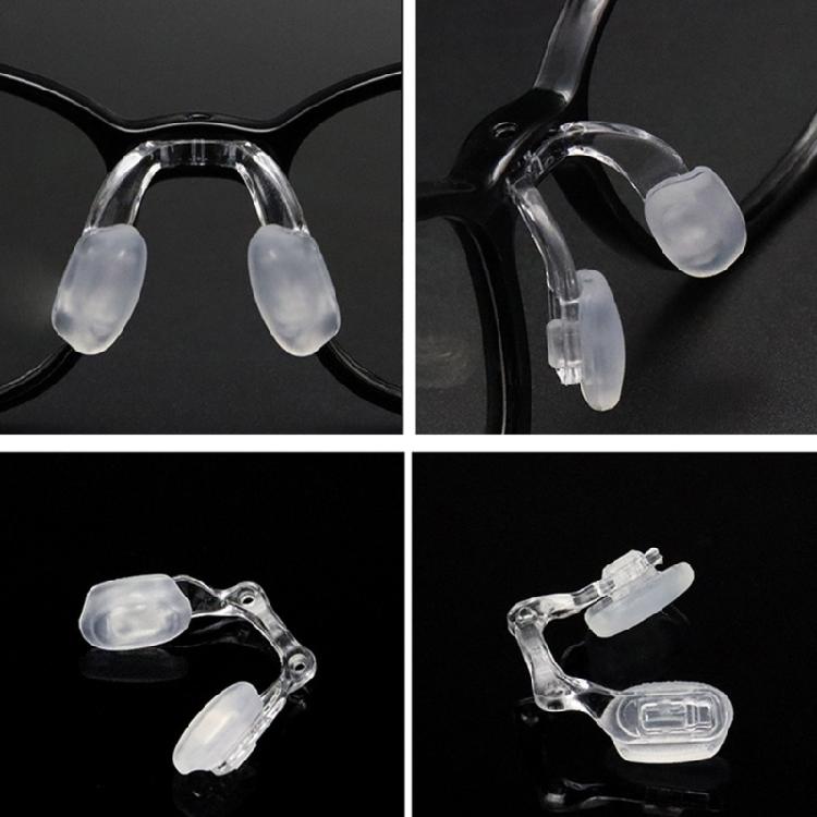 Kids Eyeglass Nose Rest Pads Soft Silicone Universals Fit For Small Nose Bridges Plastic Base Secure Clip Designs