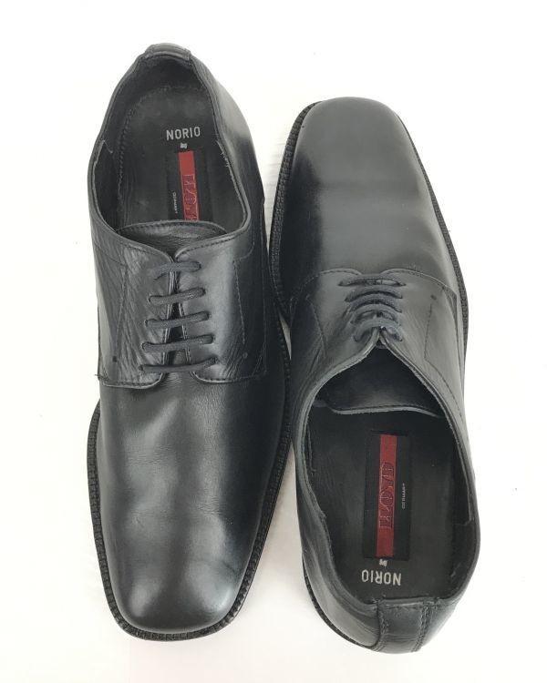 Germany Lloyd Leather Plain Toe Dress Shoes Black 24.5-25.0(USED)