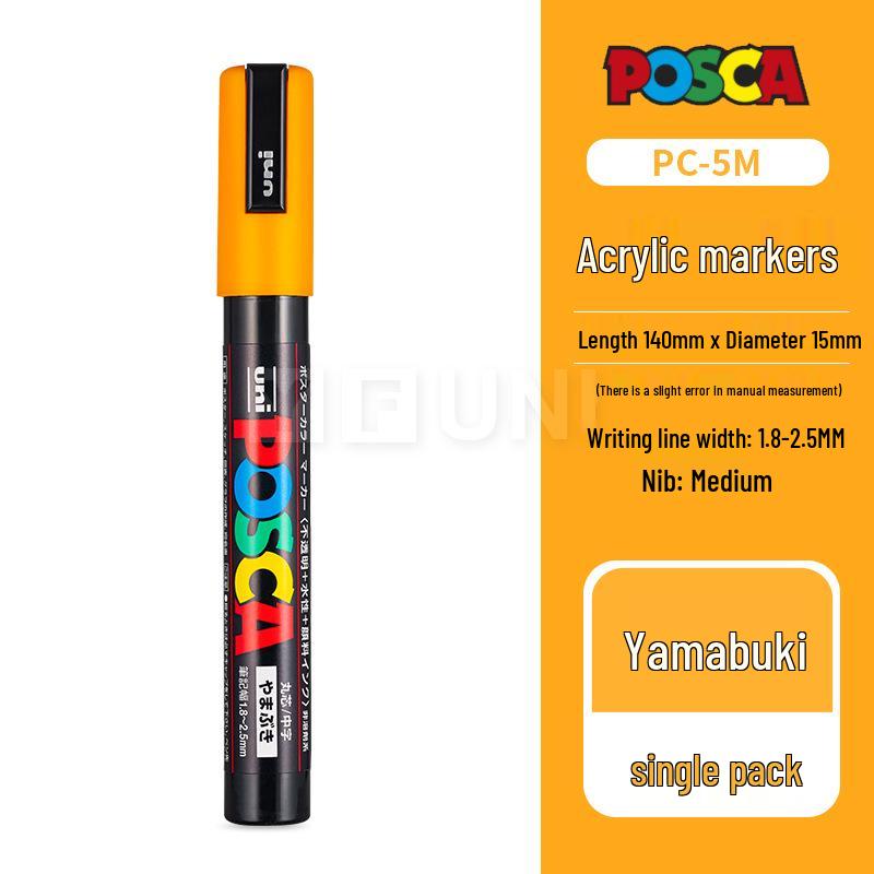 Mitsubishi UNI POSCA PC-5M Weißer Farbe-Marker für Poster - Kontaktieren Sie den Kundenservice für große Mengen