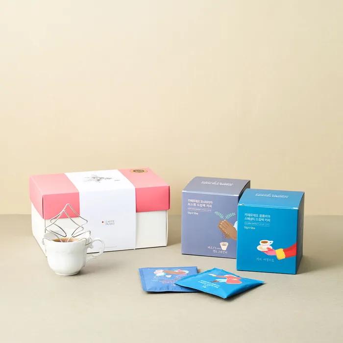 Cafe Museo Drip Bag 2-piece Gift Set (Costa Rica, Colombia)
