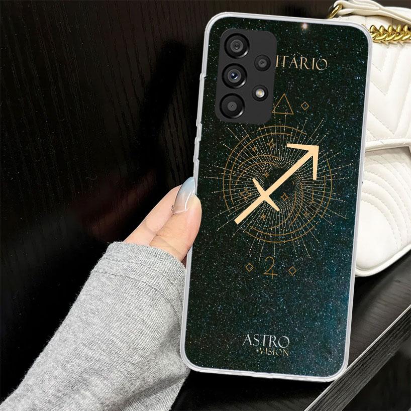 Libra Pisces Virgo Capricorn Aquarius Taurus Case for Samsung Galaxy A52 A42 A32 A22 A12 A51 A50 A02S Phone Cover A41 A31 A21S A