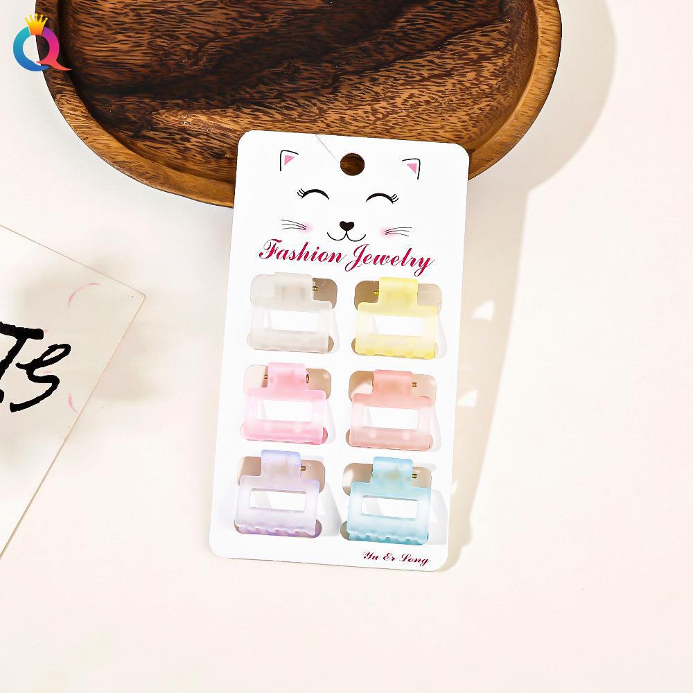 Qiyue Korean Matte Mini Hair Clip – Simple Fashion Hairpin for Bangs