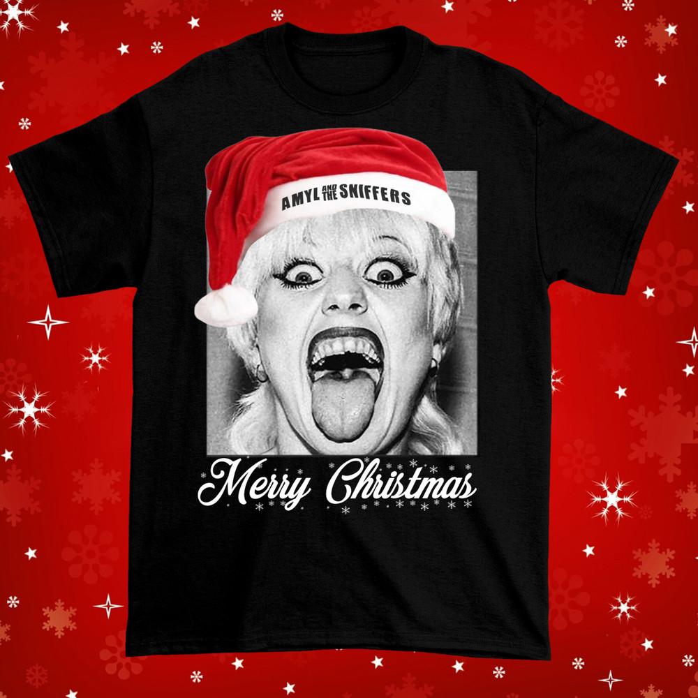 Merry Christmas Amyl And The Sniffers No More Tears Black Size S-5XL Shirt Unisex T-Shirt XXXL