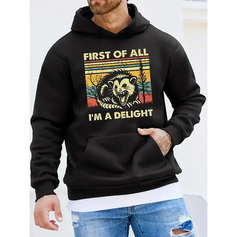 

Men s Hoodie Adjustable Drawstring Thermal Insulation Wrinkle Resistant XXL чорний