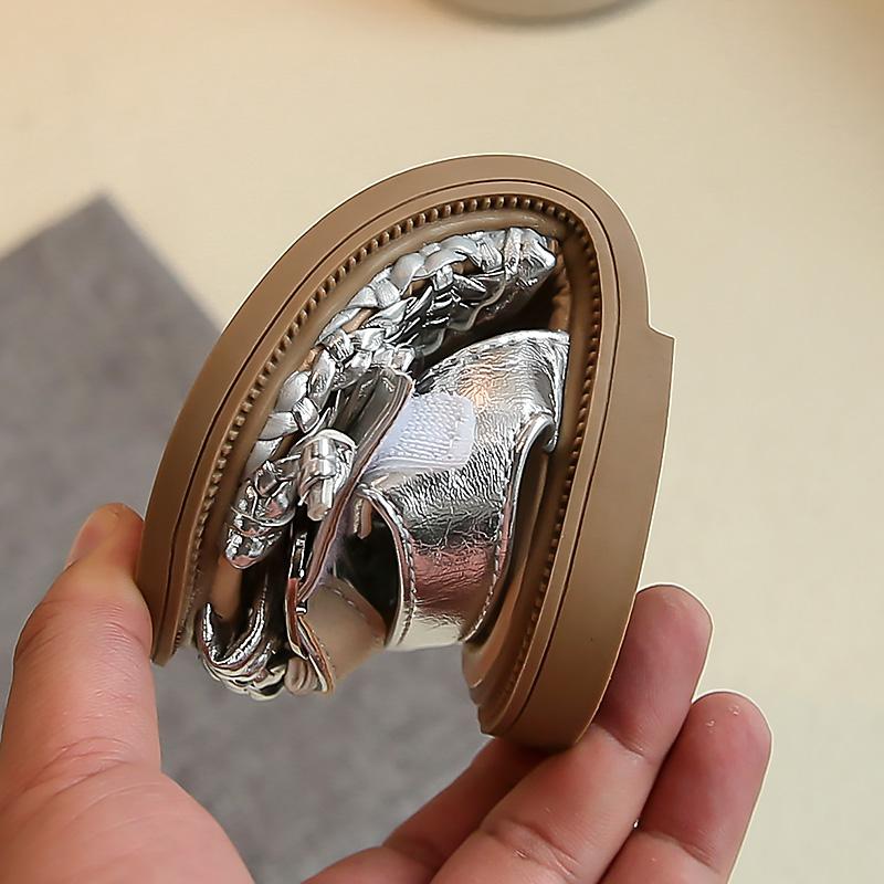 Kids Weave Sandals for Girls 2025 Summer Non-slip Sole Toddler Beach Shoes with Cute Bow Princess Elegant Party Shoes 1-3years