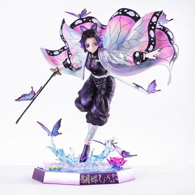 28cm Demon Slayer Anime Figure Up Art Mini Kamado Nezuko Figure Kanroji Mitsuri Action Figure Kimetsu No Yaiba Figurine Doll Toy