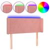 VidaXL LED Headboard Bedroom Furniture Single Bed Accessory Headboard Bed Frame Interior Pink 3122991
