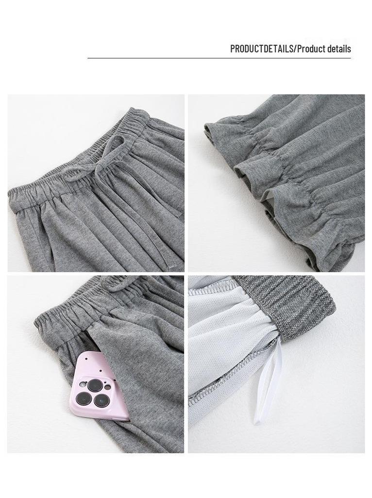 Chic Korean-Style Women's Lantern Pants: Princess Popular Autumn Casual Cropped Trousers