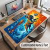 Dog Theme Customized Mouse Pad Personalized Print Name Text Desk Mat For Home Office Table Decor