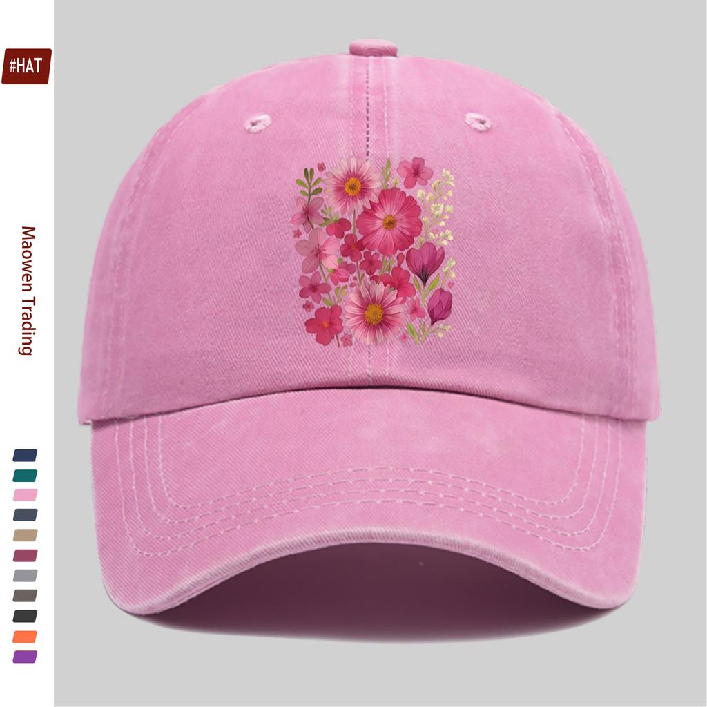 Pc Floral Pattern Printed Baseball Cap Fashion Casual Printed Design Golf Hat Home Leisure Decor Hat Comfortable Lightweight