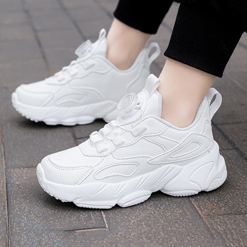 Children's White Mesh Sports Shoes for Boys and Girls