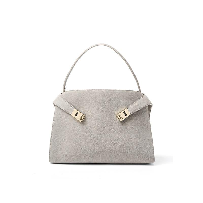 And Fashion Single Compartment Large Bag Retro Style Cowhide Lined Genuine Leather Comfortable High-End Large Capacity Womens Tote Bag