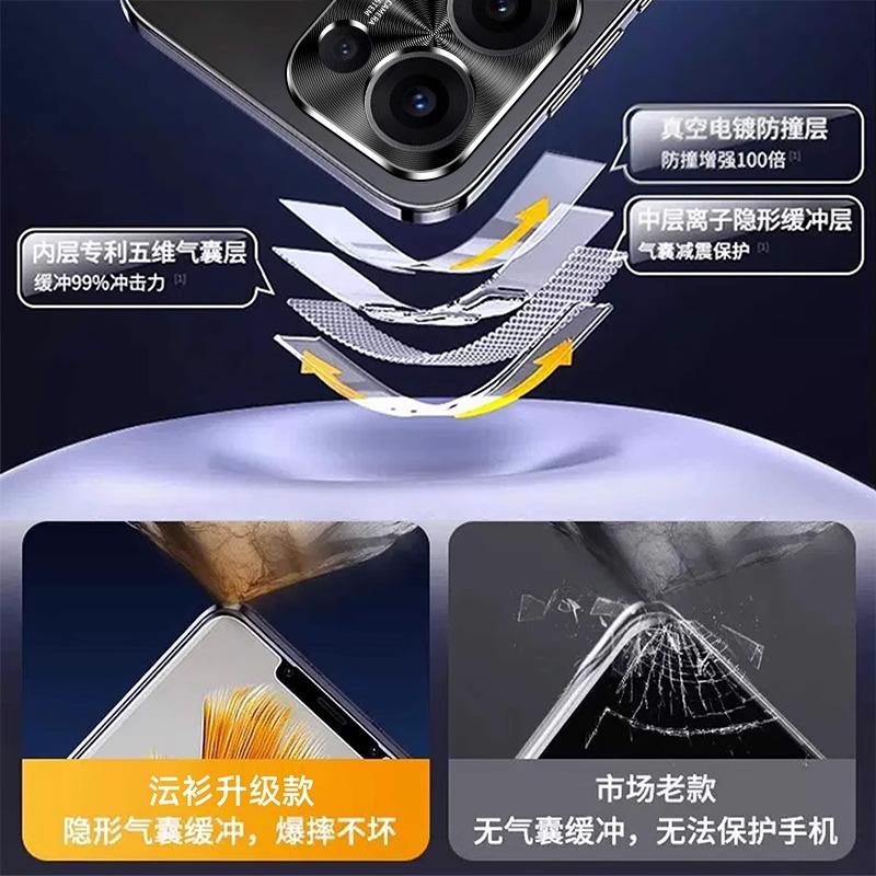 Suitable for OPPOReno11Pro Mobile Phone Case, New Reno11 Protective Case, Metal Lens Drop Matte Case