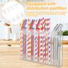 Acrylic Straw Holder With Sticker Reusable Straw Organizer Storage Rack for Drinking Straws Cabinet Door Mounted