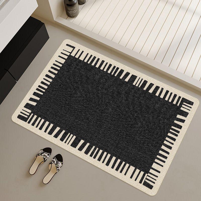 Bathroom floor mat cream wind diatom mud absorbent mat toilet door foot mat bathroom toilet quick drying non-slip carpet