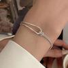 Fashion Minimalist Retro Open Knot Bracelet Niche Light Luxury Bracelet Women's Personality Hook Bracelet Jewelry