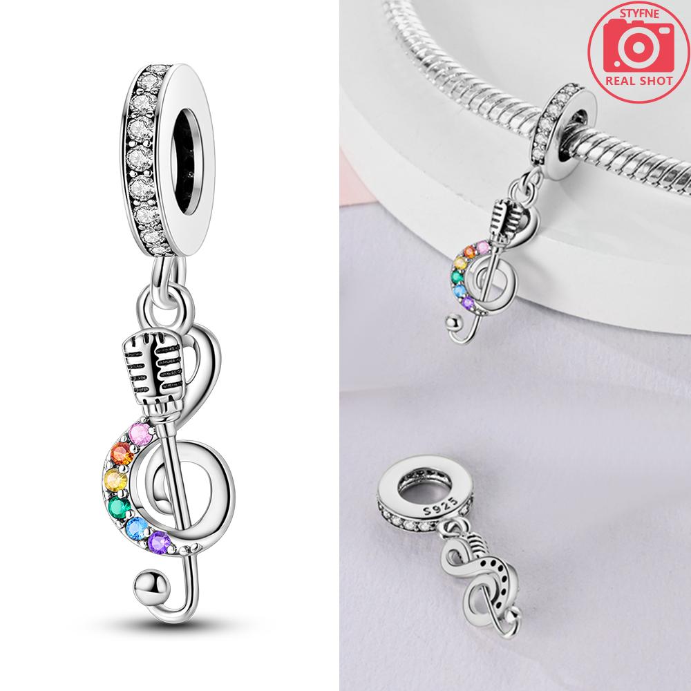 

Copper Original Starry Sky Astronaut Pink Star Pendant Bracelet Musical Charm Ice Cream Beads Fit Bracelet Women Diy Gift