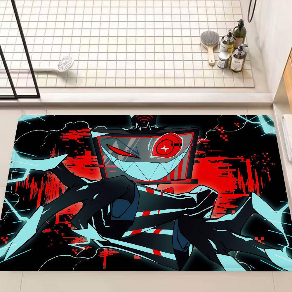 Vox Hazbin Hotel Anime Door Mat Kids Room Bedroom Decoration Balcony Anti-Slip Doormat Living Room Doormat Area Rug