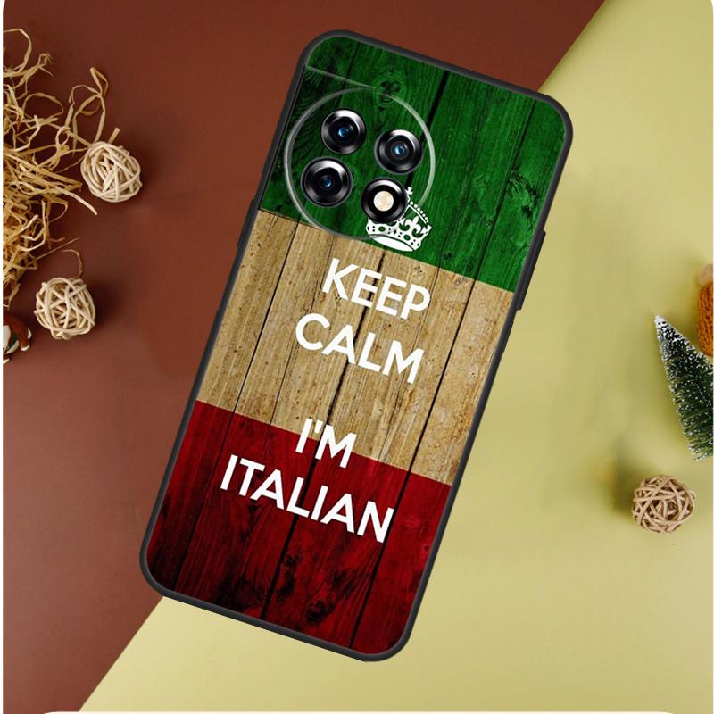 Italian Italy Flag For OnePlus 13 13R 12 12R 11 9 10 Pro 8T 9RT 10T 10R Nord 4 CE 2 3 Lite N20 N30 Phone Case