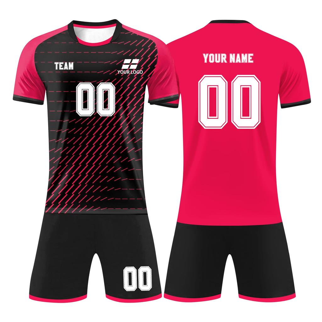 Personlig skjortesett for menn jenter med navnenummer Spesialtilpassede fotballdrakter for gutter treningsdress