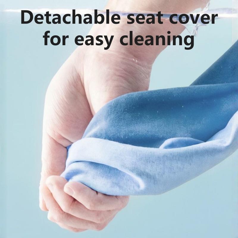 Memory Foam Car Seat Cushion - Breathable Ice Sliky Fiber Fabric, Pressure Relief & Anti-Slip, for Office Chairs, Dining Chairs