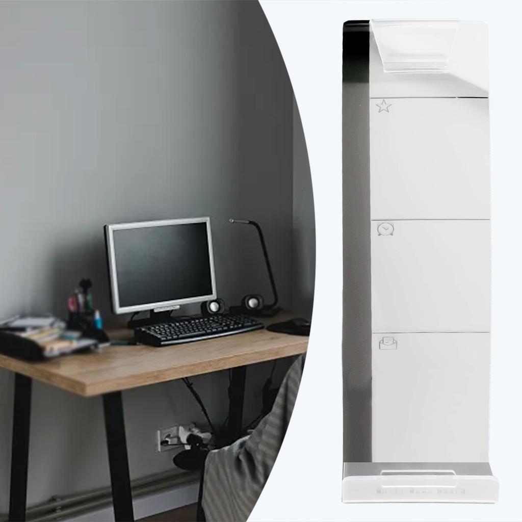 Practical Quality Holder Sticky Note School Transparent 30 X 8 X 2cm Acrylic Creative Memo Board Monitor Message