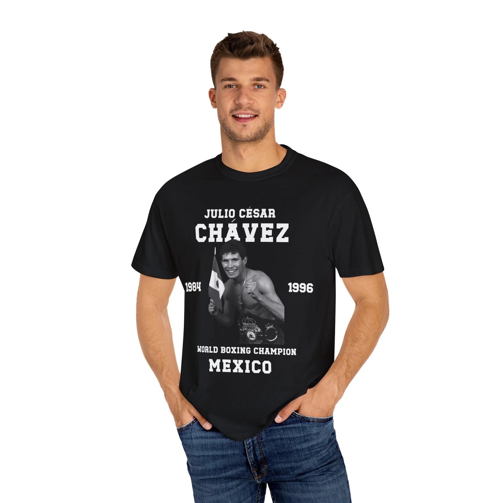

Julio Cesar Chavez Mexico Unisex T shirt Boxing Tee Shirt Father s Day Gifts S