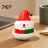 Durable Squeeze Toys Christmas Snowman Toy, Stress Relief Cute Fidget Birthday Gifts for Kids Figurine, Stocking Stuffer Party Favor, Gift Boys Girls