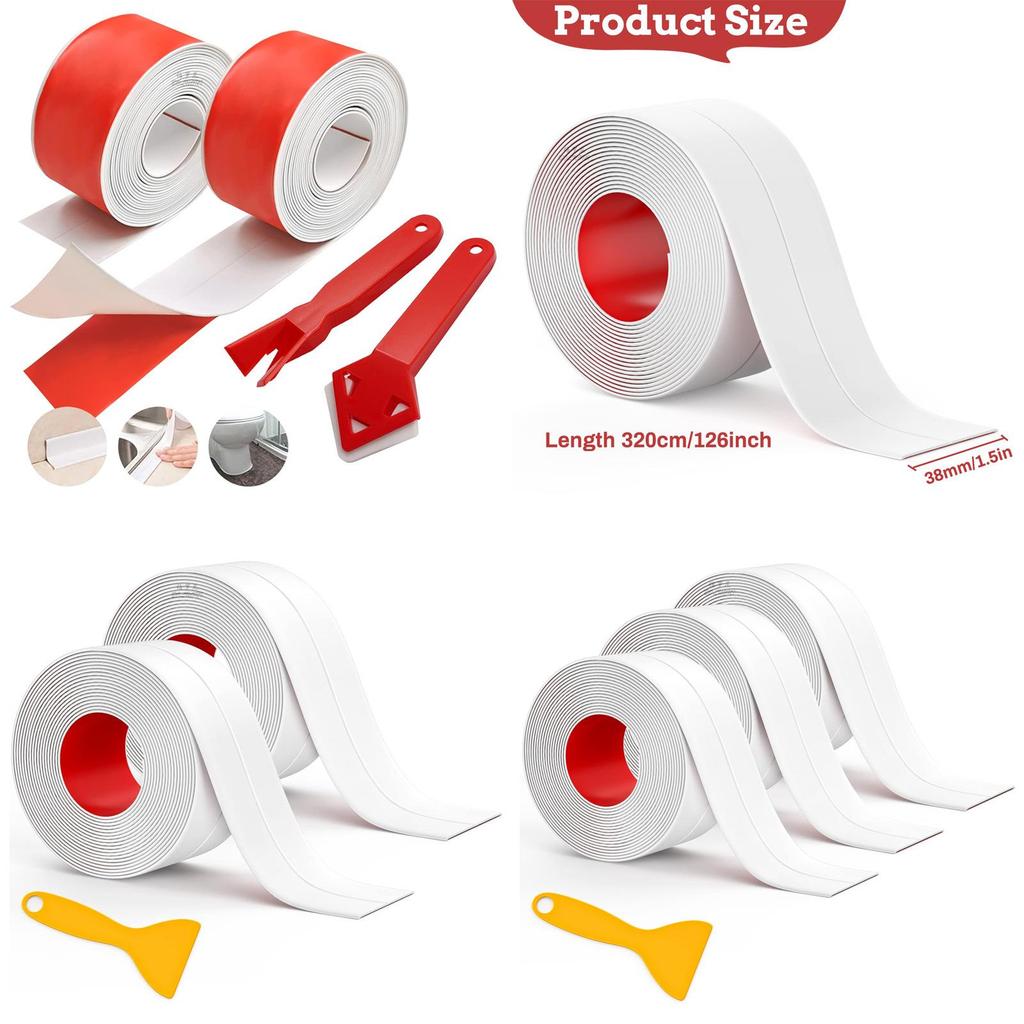 Pvc Waterproof Sealing Tape For Kitchen And Bathroom Edges With Self Adhesive Decoration