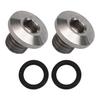 High Performance Bicycle Bleed Screw Kit 2pcs with O Rings for Brake Systems