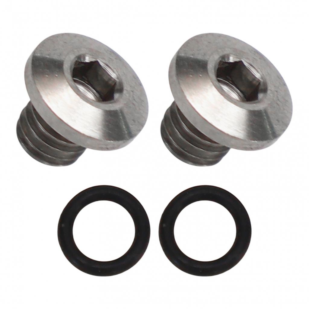 High Performance Bicycle Bleed Screw Kit 2pcs with O Rings for Brake Systems