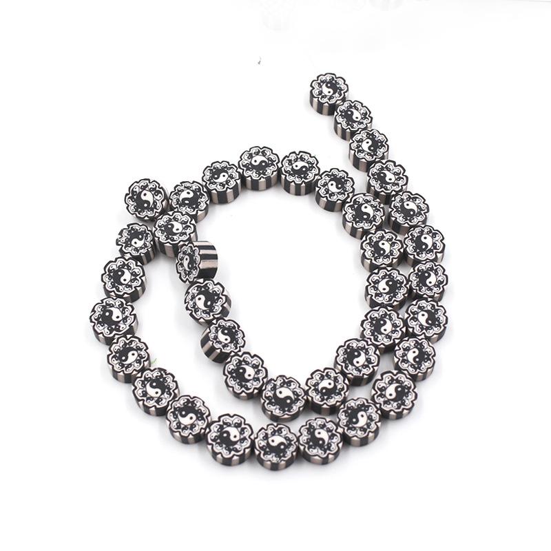 Soft Pottery Beads Beaded Handmade Materials Diy Jewelry Accessories Mobile Phone Chain Bead Separation Mixed Color Soft Pottery Loose Beads