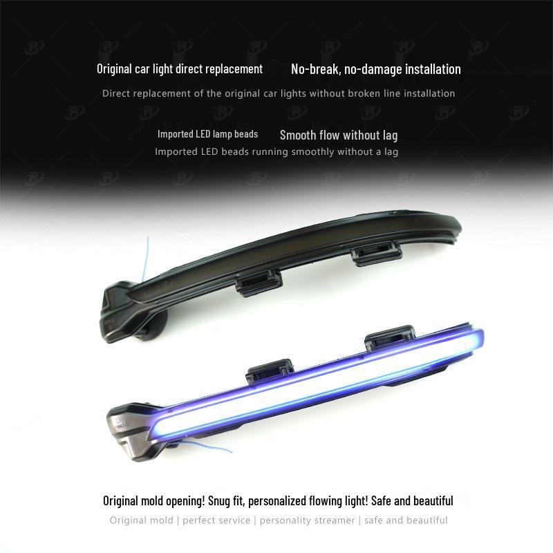 Sequential Blue Turn Signal Light for Volkswagen Lamando 14-18 Rearview Mirror