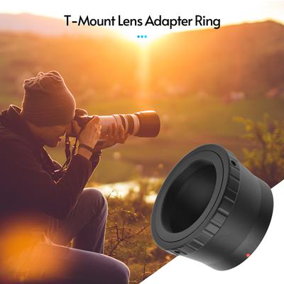 Andoer T2-M4/3 metalowy adapter do mocowania obiektywu pierścień do mocowania obiektywu T/T2 wymiana adaptera do obiektywu Panasonic