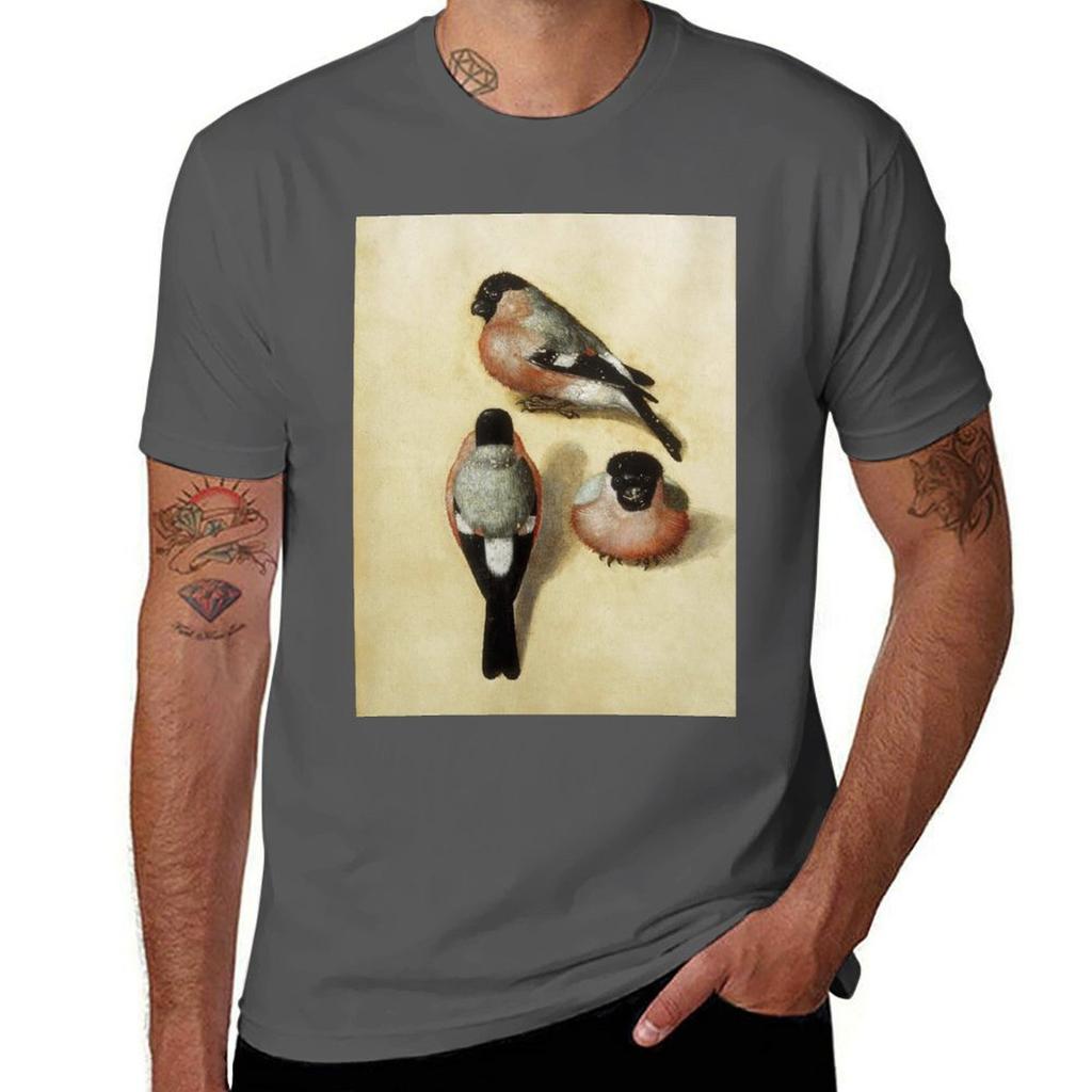Albrecht Drer Bullfinch In Three Positions Tshirt Work Comfort For Men Tshirt