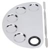 Makeup Mixing Palette Stainless Steel Spatula Paint Pigment Lipstick Color Blending Plate