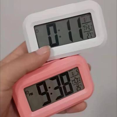 Alarm Clock Digital Alarm Clock 9*2.5*5.5 Cm Date Temperature Display Snooze Mode Desktop Decor Household Supplies