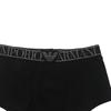Emporio Armani FW22 Letter Logo Jacquard Waistband Boxer Briefs Men underwear Black 1113892-F7290-0020
