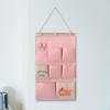 Hanging Storage Bag with Key Holder and Multiple Compartments for Home Organization