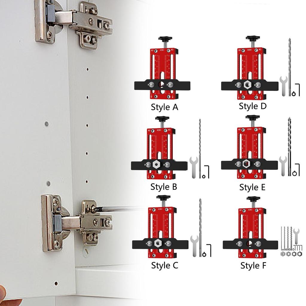 Cabinet Door Installation Positioner for Cabinetry Professional Aluminum Alloy Accessories Cabinet Installation Clamp Panel Clip