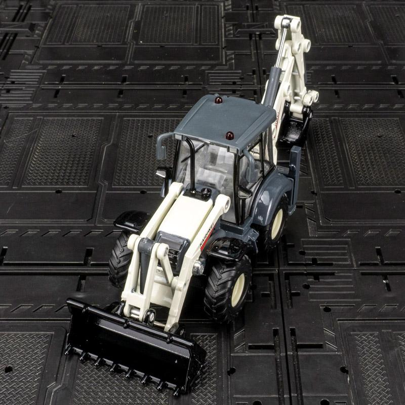 1/50 Simulation Scale Alloy Engineering Vehicle Model Two-way Forklift Excavator Simulation Rich In Details, Finely Crafted