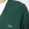LACOSTE Sweaters Men's Green V-neck Moderate Straight Fit AH0397-132
