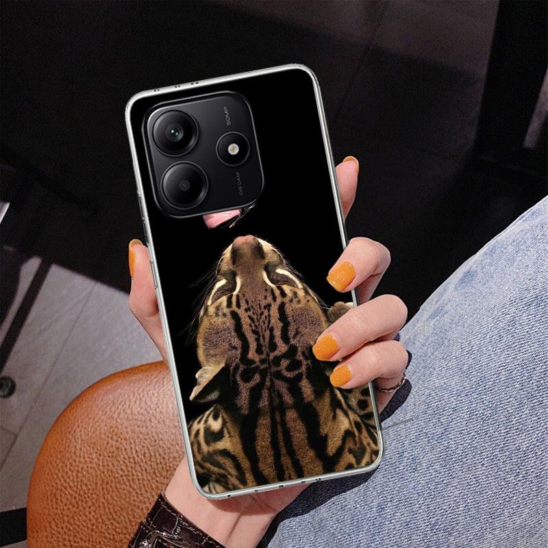 Pink Leopard Print Phone Case For Xiaomi Redmi Note 15 14 13 12S 12 11 Pro Plus 14S 11S 11E 10 10S 11T 5G Personalized Cover Red