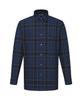 DAKS SHIRTS Easy Care Poly Blend Medium Check Shirt Regular Fit Blue_Dma1Shcl110B1
