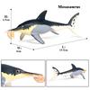 Oenux Sea Life Animals Model Action Figures Ocean Fish Sailfish Bass Grouper Salmon Aquarium Figurines PVC Educational Kids Toy