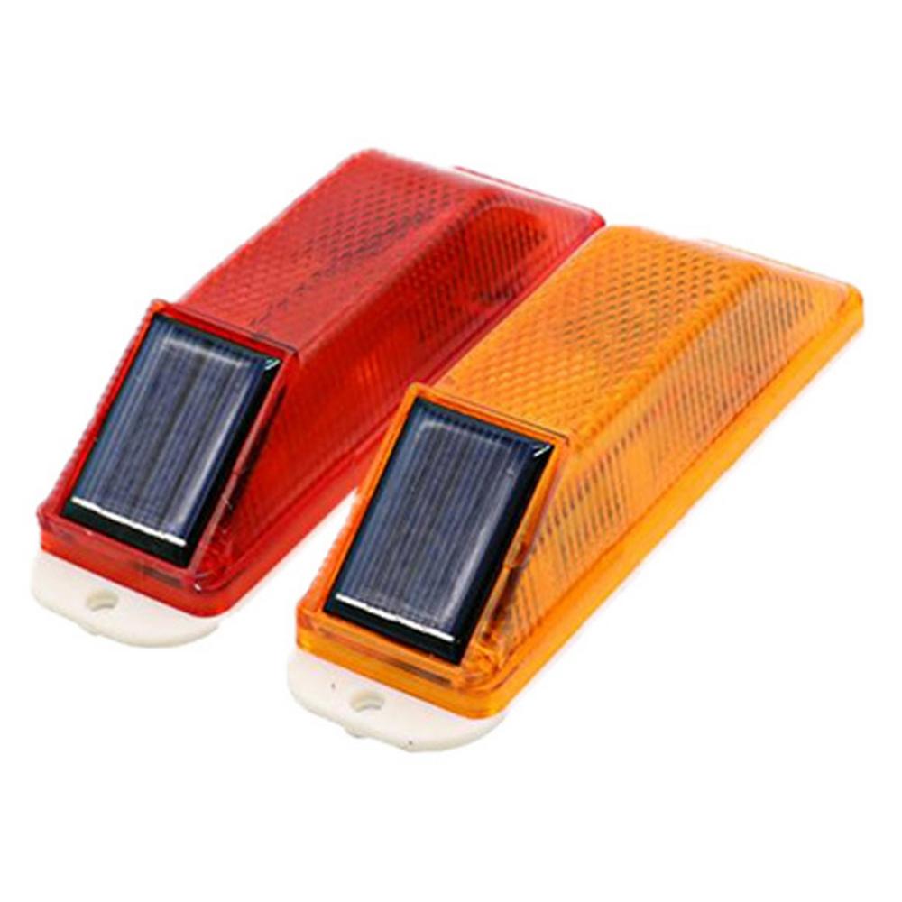 LED Warning Lamp Traffic Caution Light Strobe Solar Lamp Solar Warning Lamp Chip Control Bridge Night Driving Safety Light